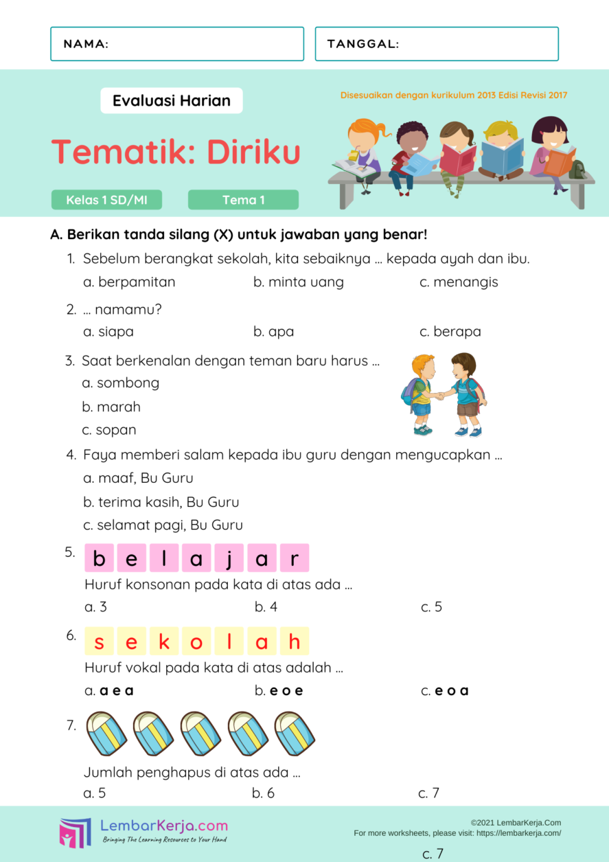 3 Rahasia Latihan Soal Tema 4 Subtema 1 Kelas 1 yang Jarang Diketahui Orang Tua