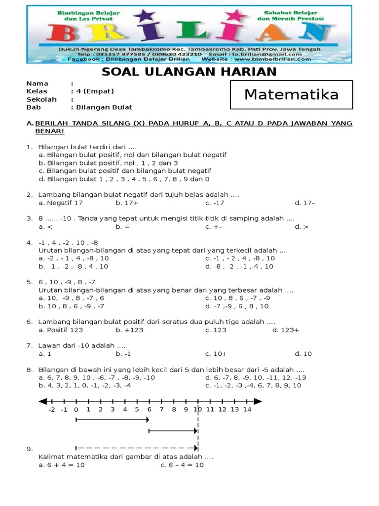 3 Rahasia Soal Ulangan Matematika Kelas 4 Semester 1 yang Wajib Diketahui Orang Tua