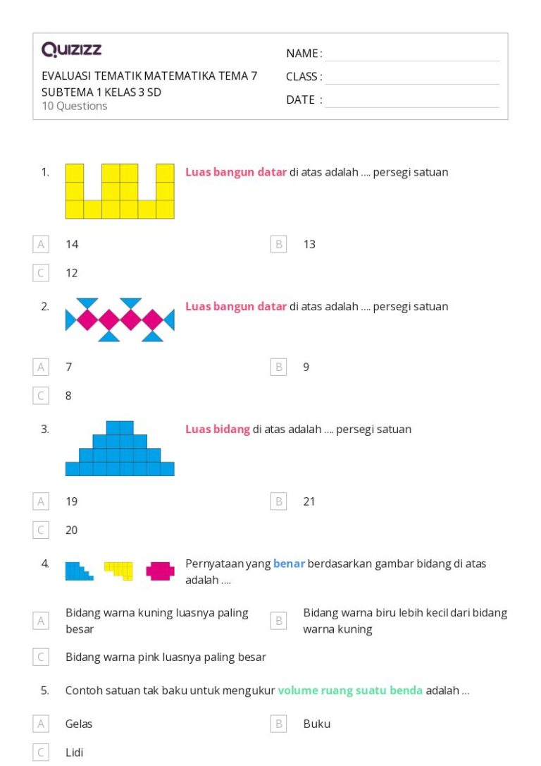 5 Soal Tema 8 Subtema 1 Kelas 3 Beserta Kunci Jawaban, Jangan Sampai Lewat! 5 Soal Tema 8 Subtema 1 Kelas 3 Beserta Kunci Jawaban, Jangan Sampai Lewat!