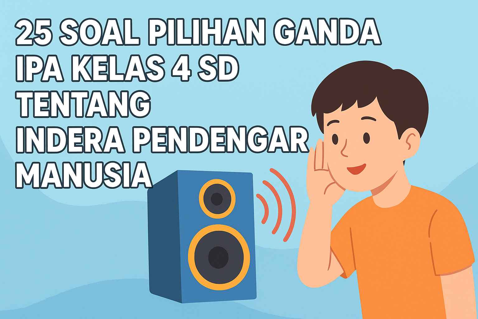 25 Soal Pilihan Ganda IPA Kelas 4 SD Tentang Indera Pendengaran Manusia