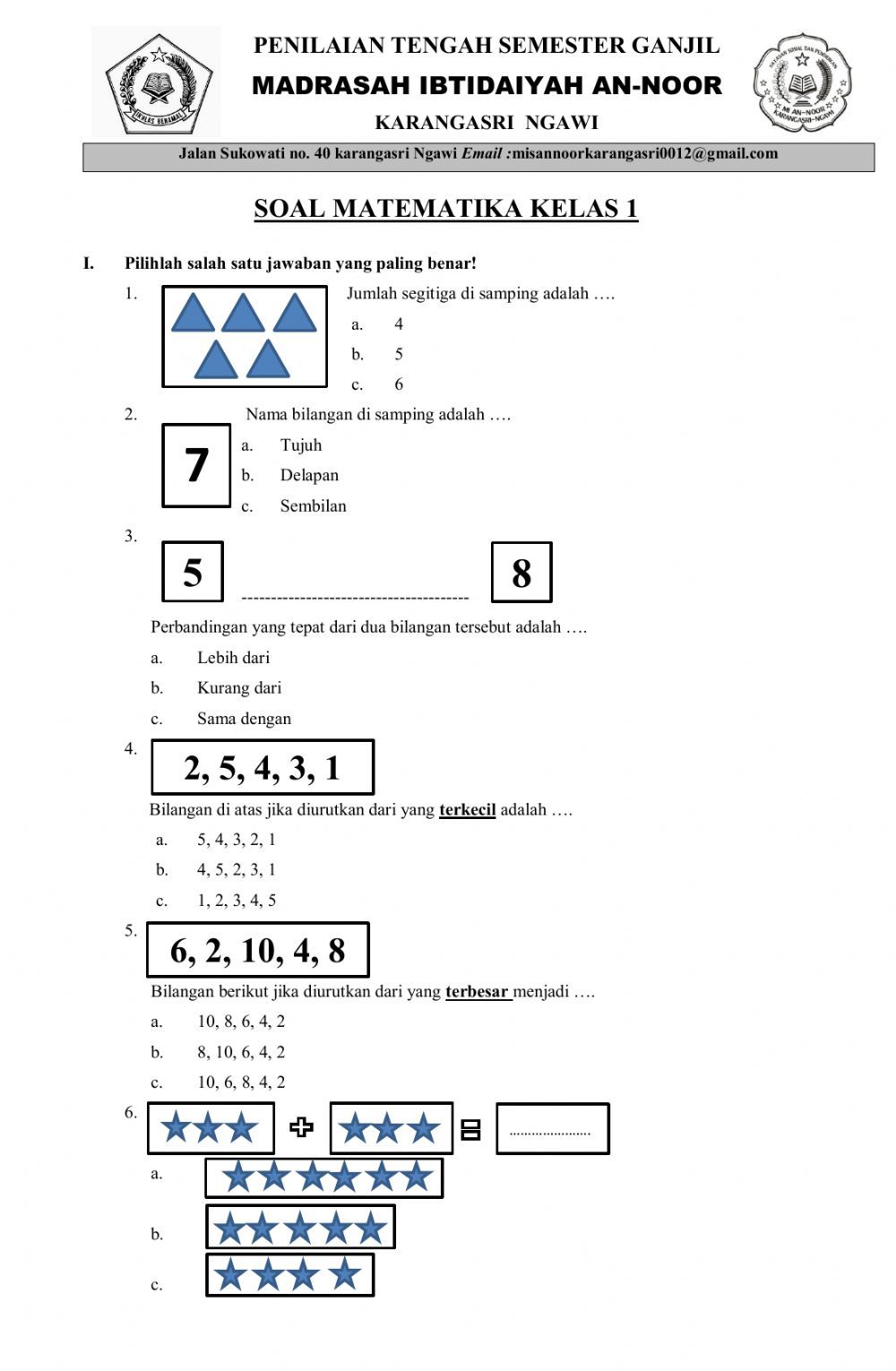 Ternyata Soal PTS Kelas 3 Semester 1 Tahun 2026 Sama Sulitnya dengan STS Kelas 5