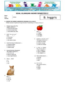 5 Fakta Mengejutkan Soal Ujian Bahasa Inggris Kelas 7 Semester 2 yang Jarang Diketahui