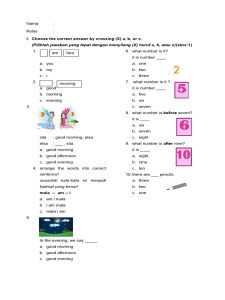 7 Contoh Soal Bahasa Inggris Cambridge SD Kelas 1 yang Wajib Dikuasai Sebelum Terlambat