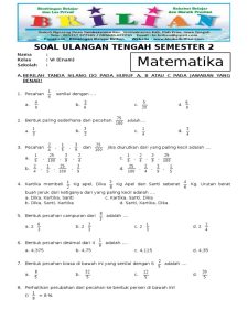 7 Fakta Mengejutkan Soal Kelas 6 Matematika Semester 2 yang Wajib Diketahui Sebelum Ulangan