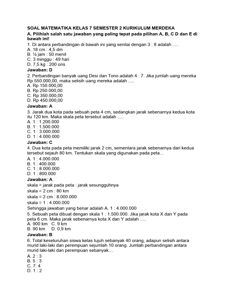 7 Rahasia Sukses Hadapi Soal Matematika SMP Kelas 7 Semester 2, Wajib Tahu Sebelum Gelombang 2 Pendaftaran Ditutup