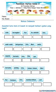 7 Soal untuk Kelas 2 SD Bahasa Indonesia Kurikulum Merdeka yang Wajib Dikuasai Siswa