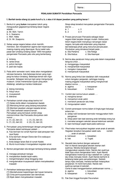 Rahasia Hanapi Bani: 5 Contoh Soal PTS Kelas 4 Tema 1 Wajib Dikuasai