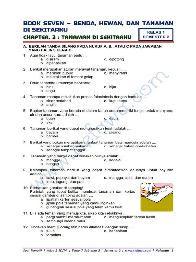 5 Soal Latihan Kelas 1 Tema 7 Subtema 3 Wajib Dikuasai Sebelum Ulangan, Ternyata Ini Rahasianya
