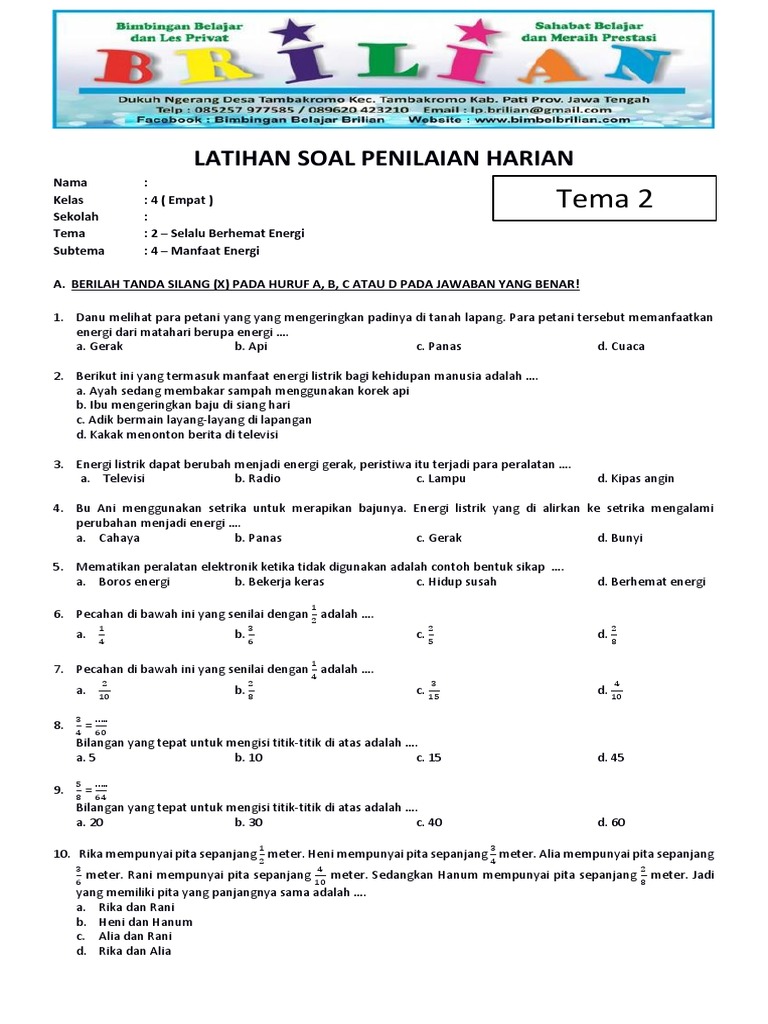 7 Rahasia Kunci Jawaban Soal Tematik Kelas 4 Tema 2 yang Wajib Kamu Ketahui Sebelum Ujian 7 Rahasia Kunci Jawaban Soal Tematik Kelas 4 Tema 2 yang Wajib Kamu Ketahui Sebelum Ujian