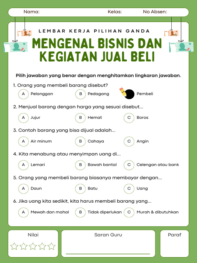 7 Rahasia Latihan Soal Kegiatan Jual Beli Kelas 3 SD Wajib Diketahui Sebelum Ujian 2026