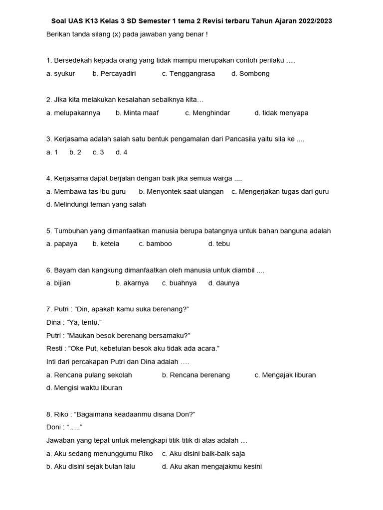 Ternyata Ini Cara Belajar Efektif dengan Latihan Soal K13 Kelas 3 Tema 2 yang Sering Diabaikan Guru dan Orang Tua