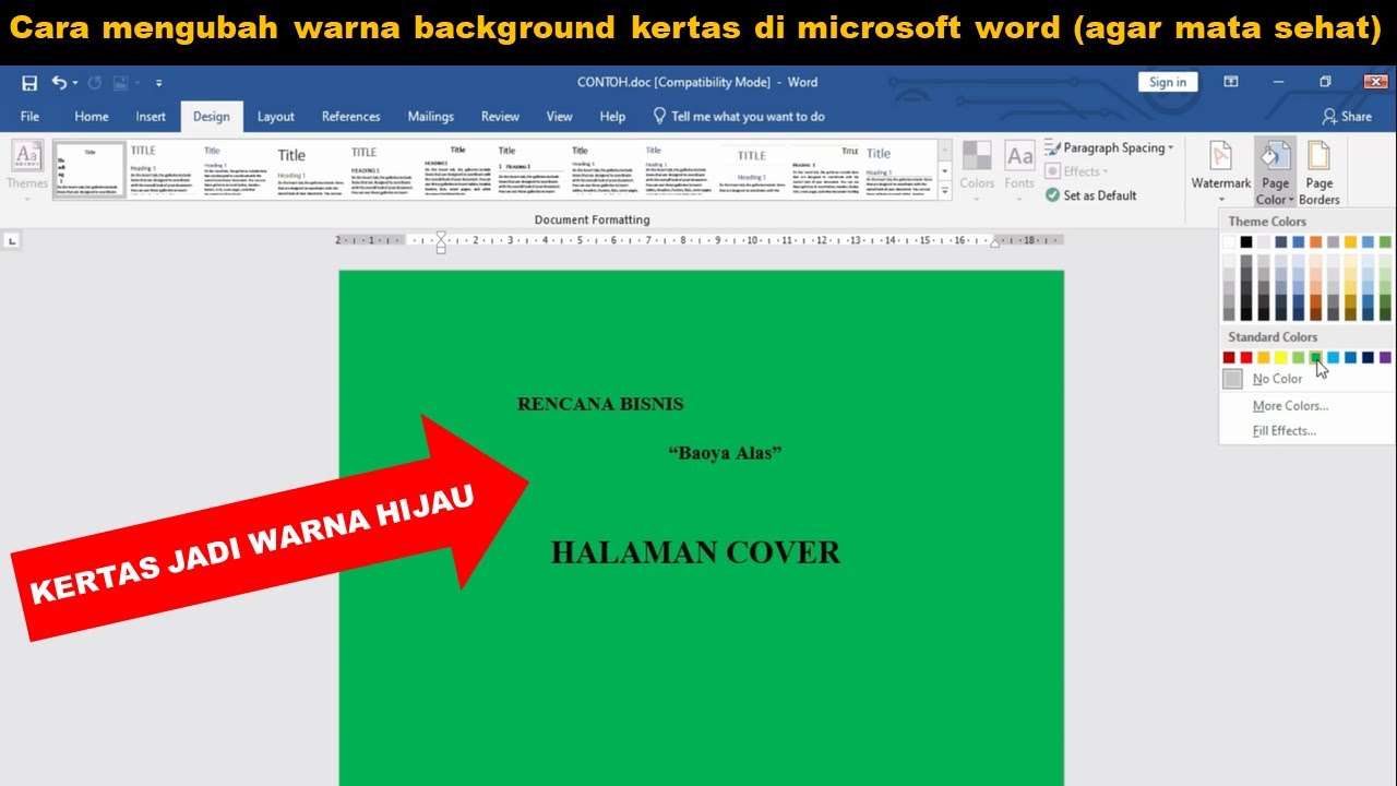 5 Cara Ubah Kertas Word Jadi Warna Ternyata Semudah Ini, Wajib Tahu