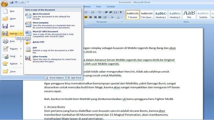 Terbukti Ampuh! 3 Cara Ubah MS Word 2013 ke 2007 Kolektif di 2026 Tanpa Ribet
