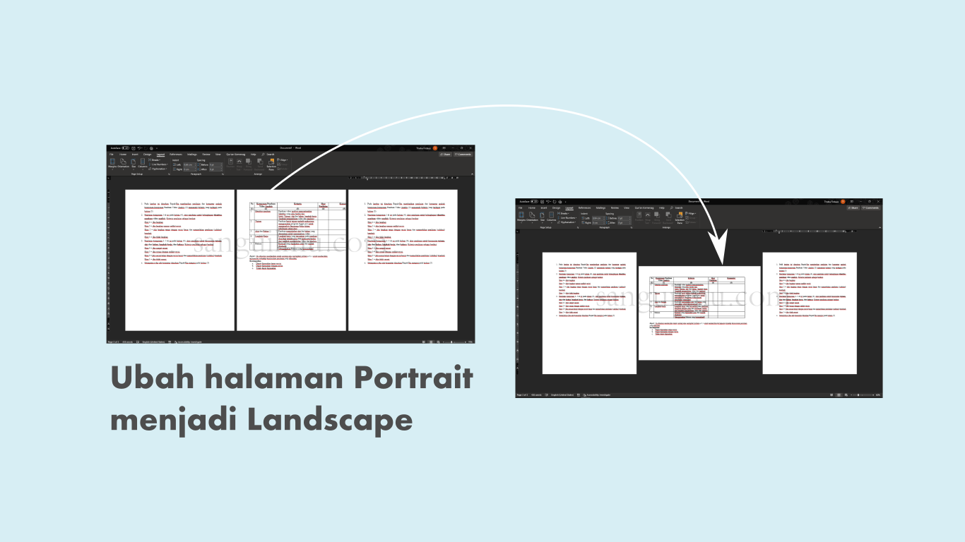 Ternyata Begini Cara Ubah ke Win Word ke Landscape 1 Halaman, Wajib Tahu!