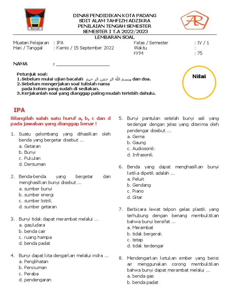 7 Bocoran Soal Kelas 4 IPA Terbaru yang Wajib Kamu Kuasai Sekarang Juga