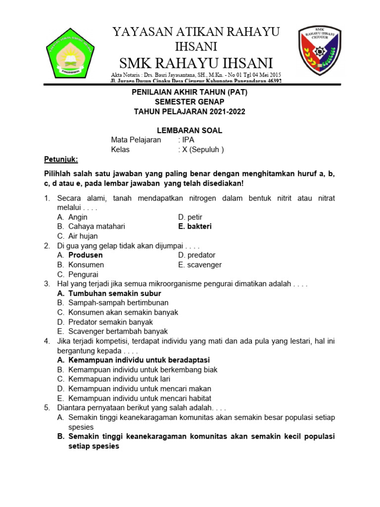 Rahasia Lulus Nilai Sempurna dengan latihan soal uas jurusan ipa kelas 10 semester 2.pdf Rahasia Lulus Nilai Sempurna dengan latihan soal uas jurusan ipa kelas 10 semester 2.pdf