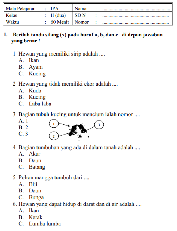 Rahasia Nilai Sempurna dengan Latihan Soal UAS IPA Kelas 2 SD Semester 1 Terbaru