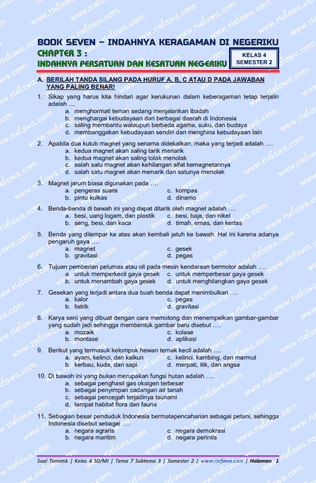 Ternyata Ini Kunci Jawaban soal kelas 3 tema 7 subtema 4 yang Paling Akurat